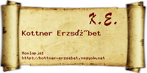 Kottner Erzsébet névjegykártya